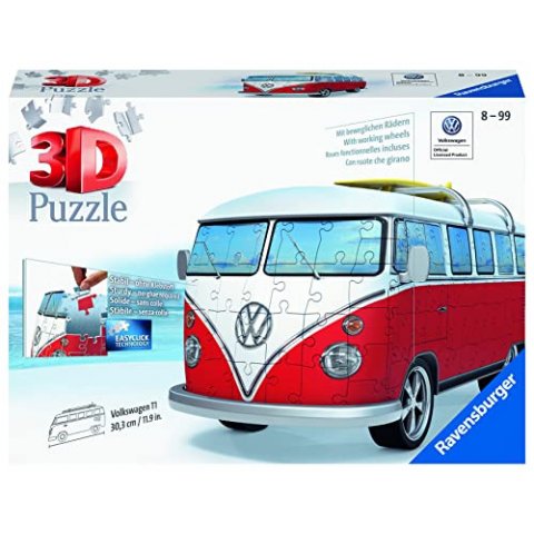 Puzzle 3D Combi T1 Volkswagen - 108 pièces numérotées - À