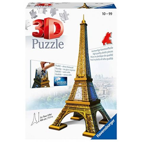 Puzzle 3D Tour Eiffel - 216 pièces numérotées - À assembler sans colle