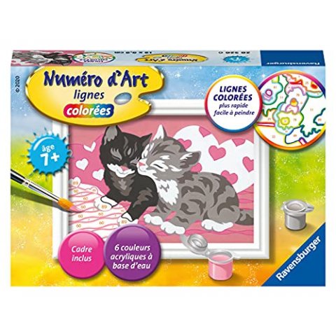 Numéro d’Art - Format mini – Adorables chatons – Kit de peinture par numéros
