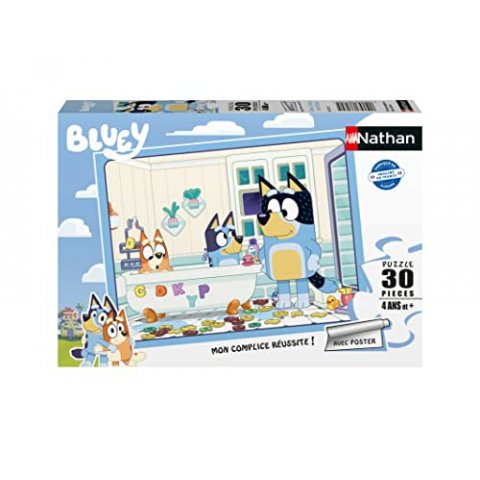 Puzzle enfants - Dans le bain avec Bluey  30 pièces