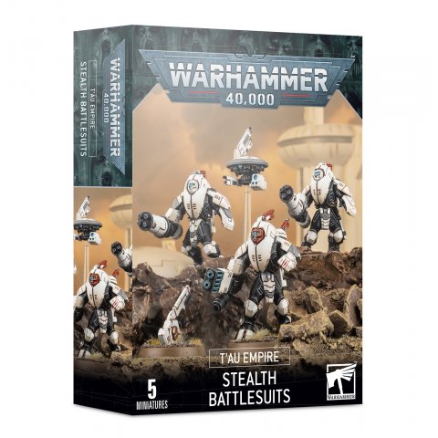 Warhammer 40k - Éxo-armure Stealth / Stealth Battlesuits - 5 figurines