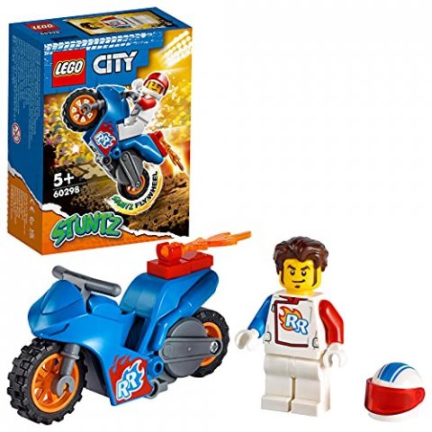 LEGO 60298 City - La Moto de Cascade Fusée