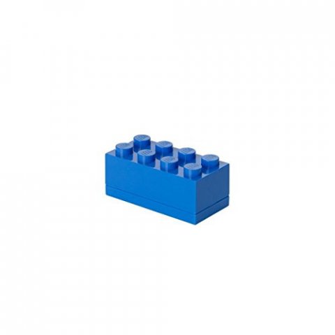 LEGO - Boîte Mini 8 plots insert pour repas - boîte snacking - bleu