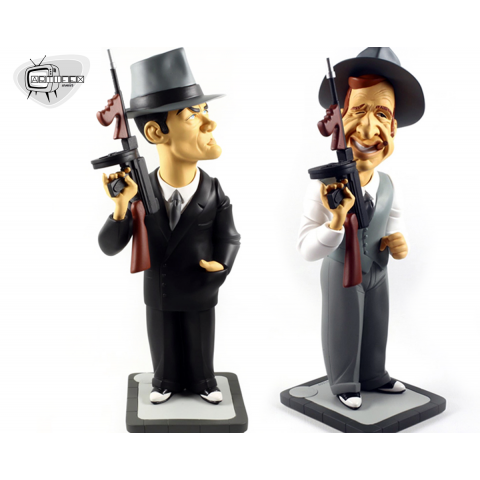 Duo de figurines Belmondo & Delon Borsalino