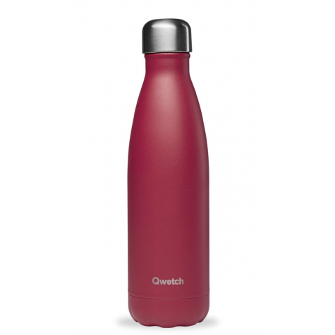 Bouteille isotherme Matt framboise 500 ml QWETCH