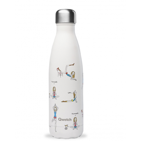 Bouteille Isotherme "Yoga by Soledad" 500 ml QWETCH