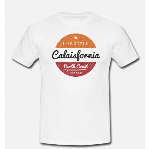 T-shirt CALAISFORNIA Blanc