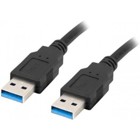 Câble USB 3.0 type A - A, 1m - LANBERG CA-USBA-30CU-0010-BK
