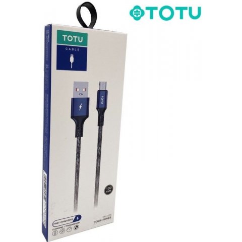 Câble USB vers Micro USB 2,4A 1M TOTU, bleu - BM-005