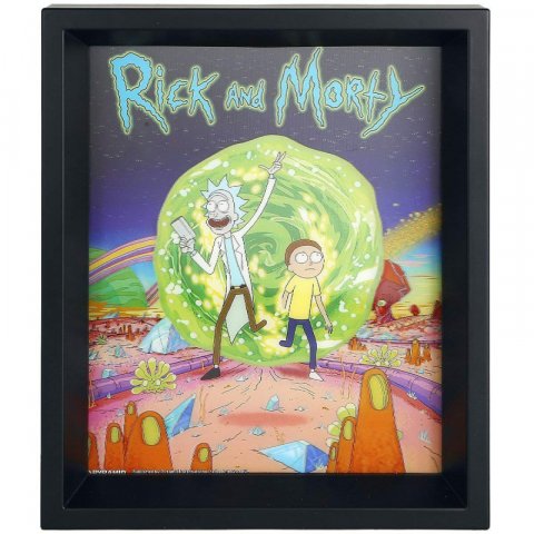 Cadre Rick et Morty Portail 3D