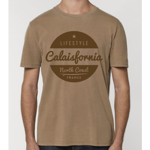 T-shirt Unisexe 100% Coton Bio Calaisfornia Caramel 