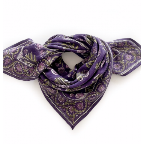 Small Foulard Manika "Bouton d'Or" figuier - APACHES