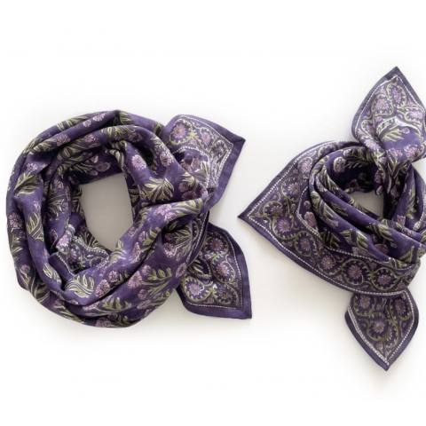 Small Foulard Manika "Bouton d'Or" figuier - APACHES