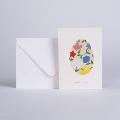 Carte double+enveloppe "Joyeuses Pâques" - SEASON PAPER