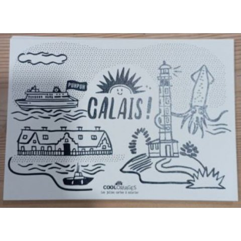 Carte postale Calais - 5 modèles au choix