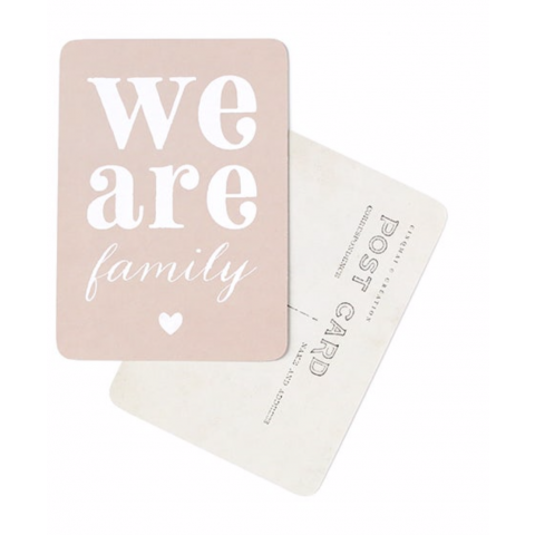 Carte postale WE ARE FAMILY