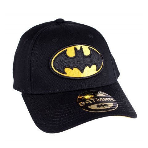 Casquette Batman Noire Logo jaune baseball
