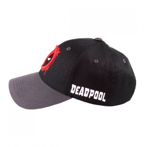 Casquette Noire Logo Rouge Splash Head Deadpool