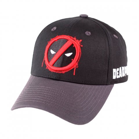 Casquette Noire Logo Rouge Splash Head Deadpool