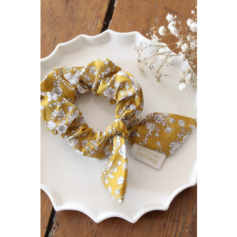 Chouchou liberty blossom jaune BARNABE AIME LE CAFE