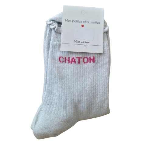 Chaussettes à paillettes CHATON