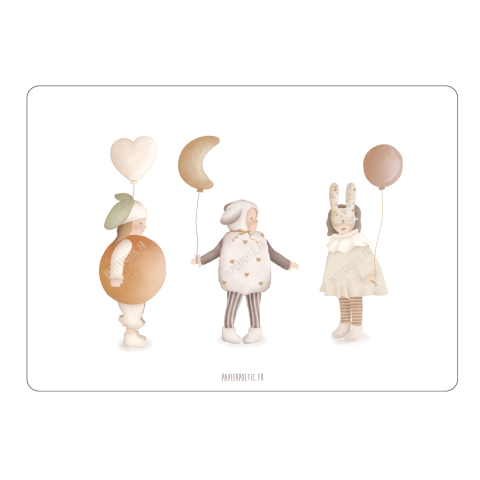 Carte - Enfants déguisés poésie