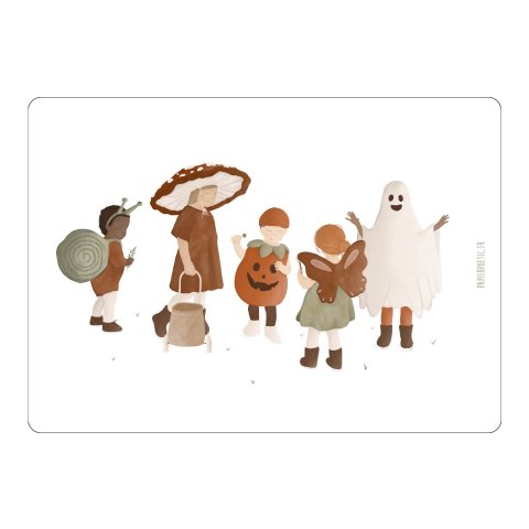 Carte - Enfants déguisés halloween