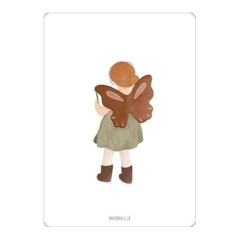 Carte - Enfant papillon