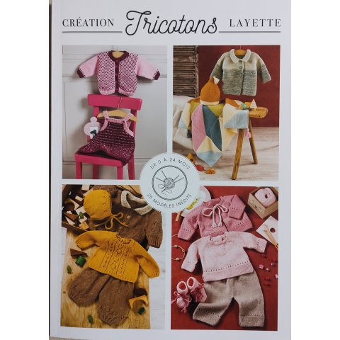Création tricotons layette - Exemplaire de la période en cours.