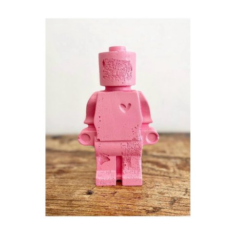 Donneur d'amour classique - Figurine 30 cm rose (Bubble Gum)