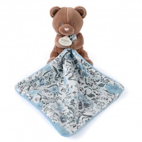 Doudou Ours Marron avec mouchoir - BOH'AIME
