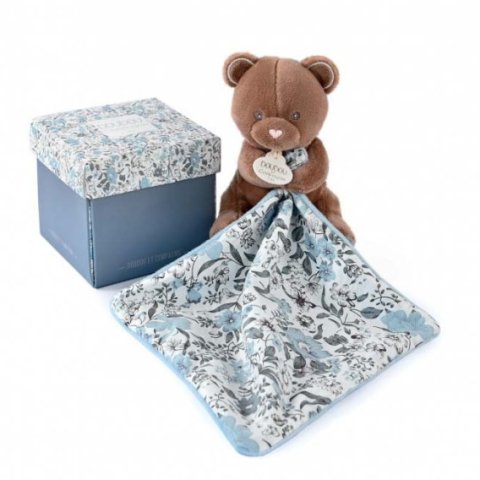Doudou Ours Marron avec mouchoir - BOH'AIME