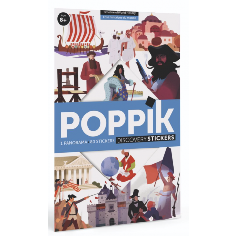 Poster panorama en stickers - POPPIK - frise historique du monde