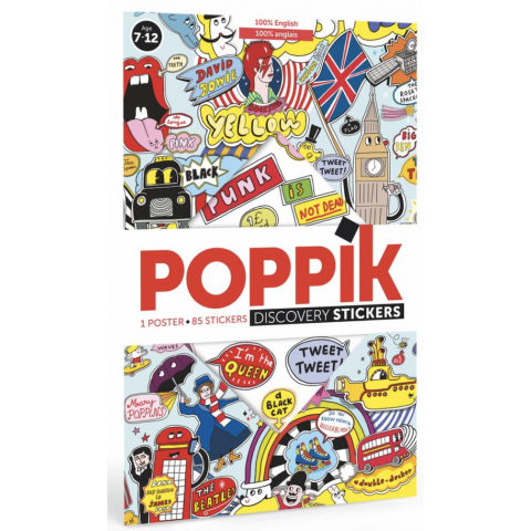 Poster en stickers - POPPIK - 100 ENGLISH