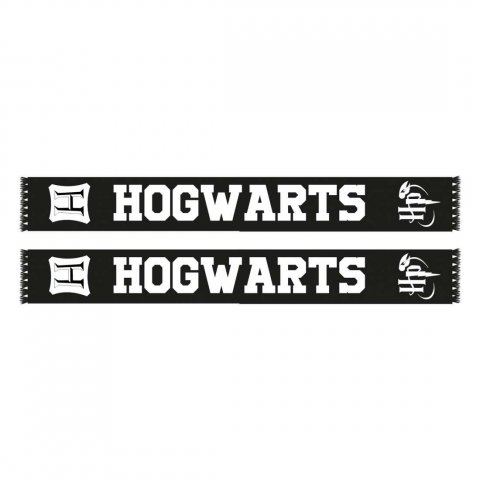 Echarpe Officielle Harry Potter Hogwarts noire et blanche