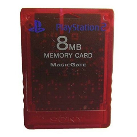 Carte Mémoire 8 Mo pour Playstation 2 - Rouge