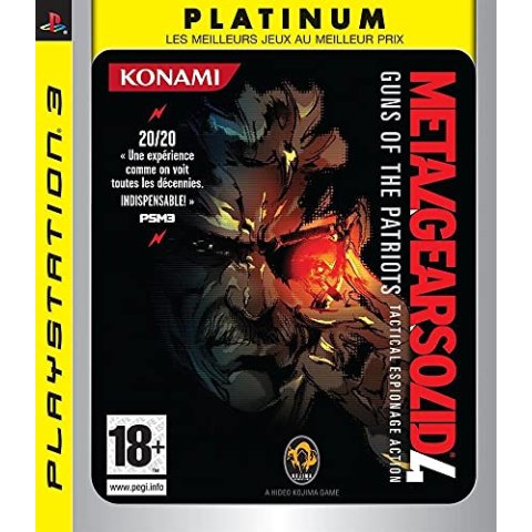 Metal Gear Solid 4 : Guns of the Patriots Platinum - PS3