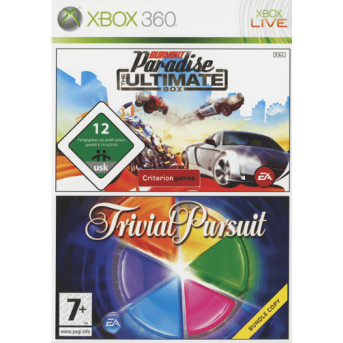 Double Pack : Burnout Paradise Ultimate Box - Trivial Pursuit - Xbox 360