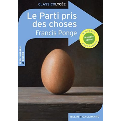Le Parti pris des choses - Livre