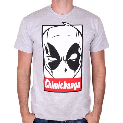 Tee-Shirt homme gris Chimichanga Deadpool
