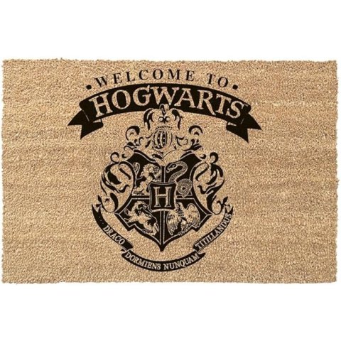 Tapis Paillasson beige Harry Potter Welcome to Hogwarts