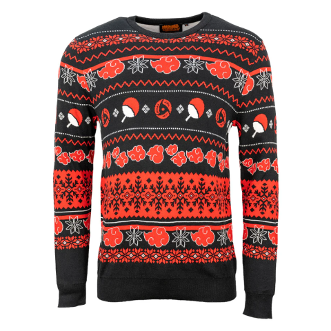 Pull de Noël Naruto Akatsuki Christmas Clouds