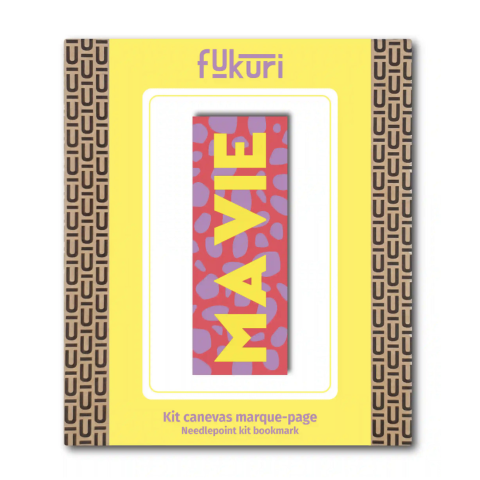 Kit Canevas complet FUKURI 5,5x15 cm - MA VIE - Marque-page
