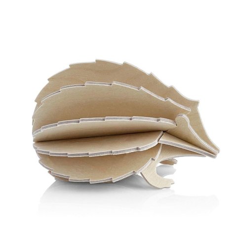 Hérisson LOVI en bois 8 cm, naturel, 3D à assembler