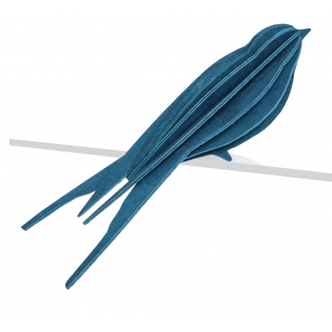 Hirondelle LOVI, bleu foncé, 20 cm