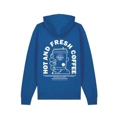 HOODIE BLUE COFFEE
