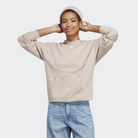 Sweatshirt à capuche femme adidas Crystals-Inspired Graphi BLUV