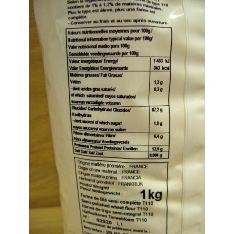 Farine de blé complète T110-CELNAT>