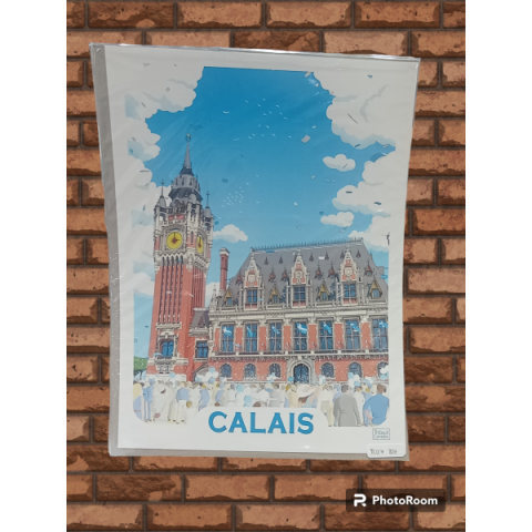 Carte hôtel de ville de Calais