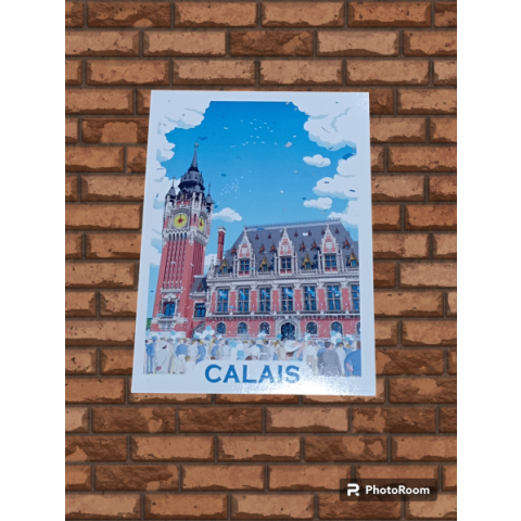 Carte postal Hôtel de ville de Calais